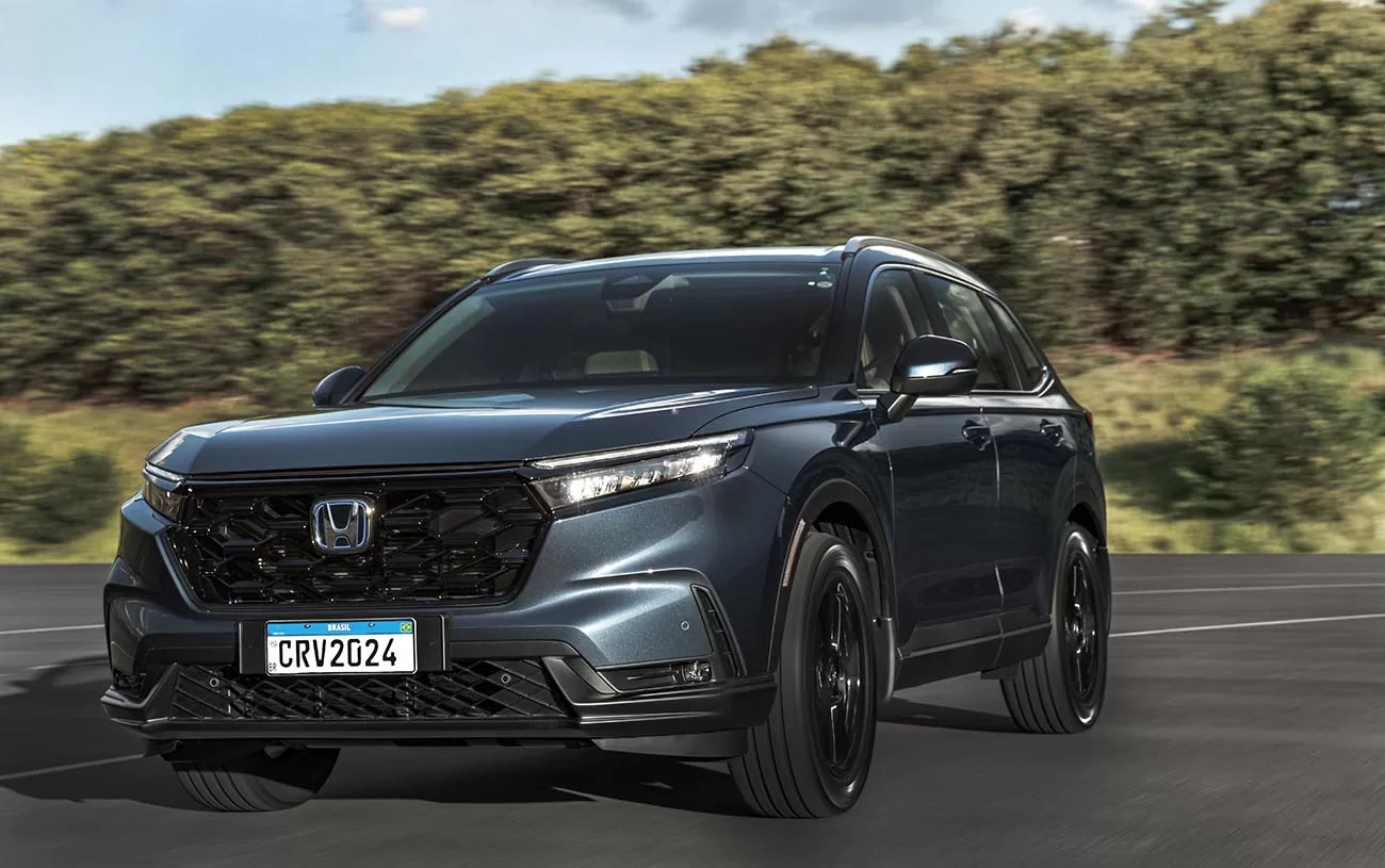 O novo Honda CR-V Advanced Hybrid chega ao mercado com um design inédito que combina esportividade e elegância.